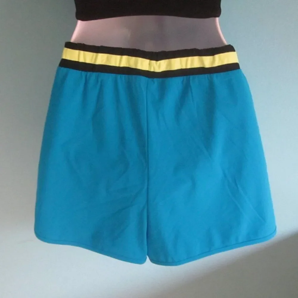 Sweaty Betty Turquoise Blue Lower Rise Womens Running Athletic Shorts Size XL